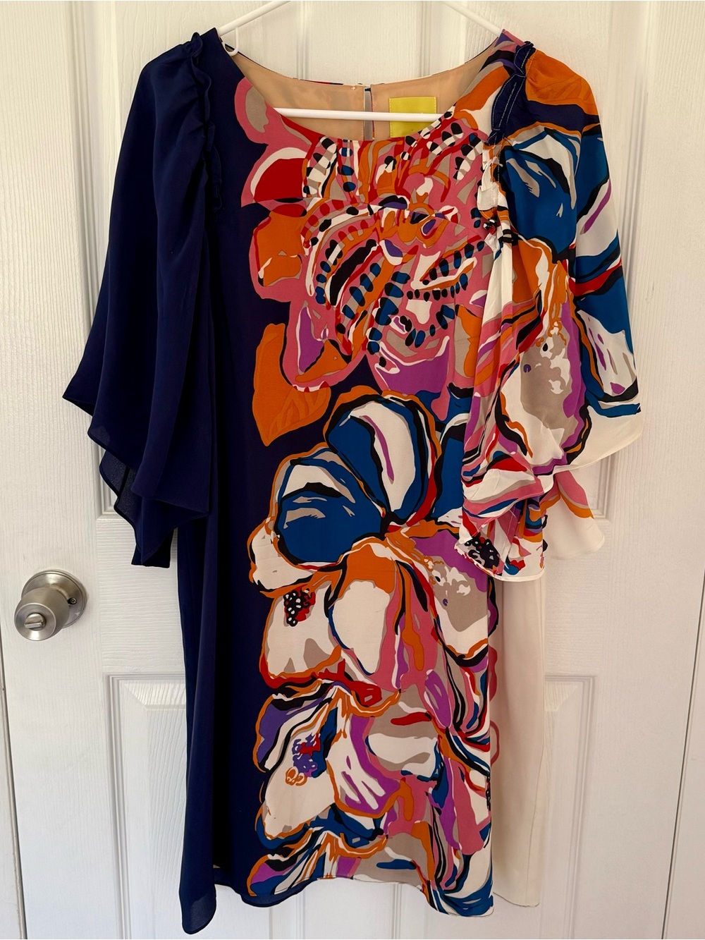 Anthropologie Maeve Vero Silk Floral Dress Size Medium